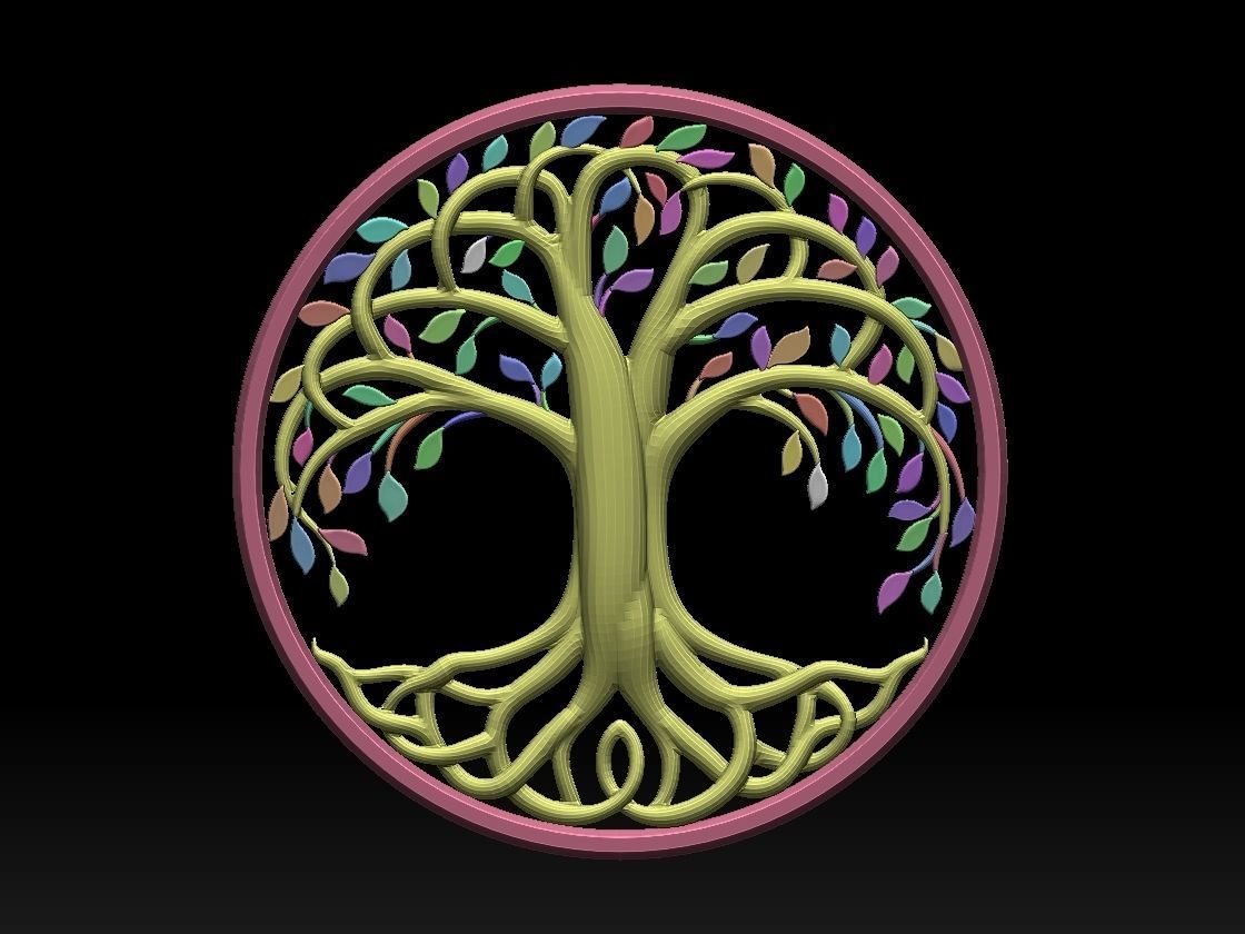 tree of life 3D print model_45