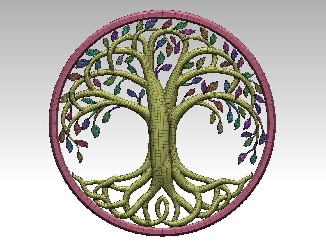 tree of life 3D print model_48
