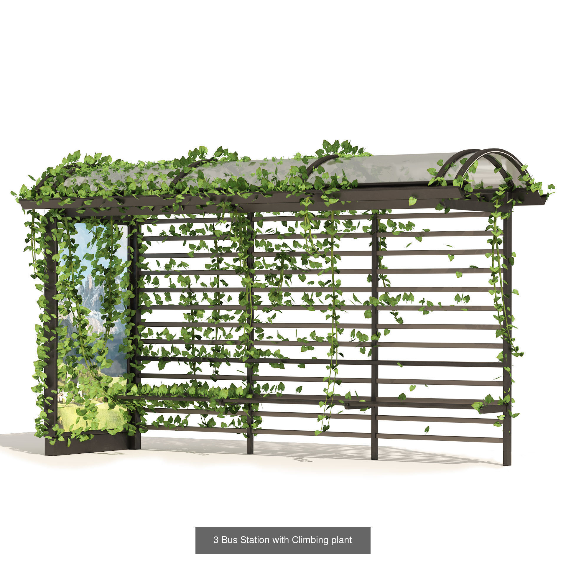 Contemporary Park and Plaza Furnishings 3D Model Collection_25