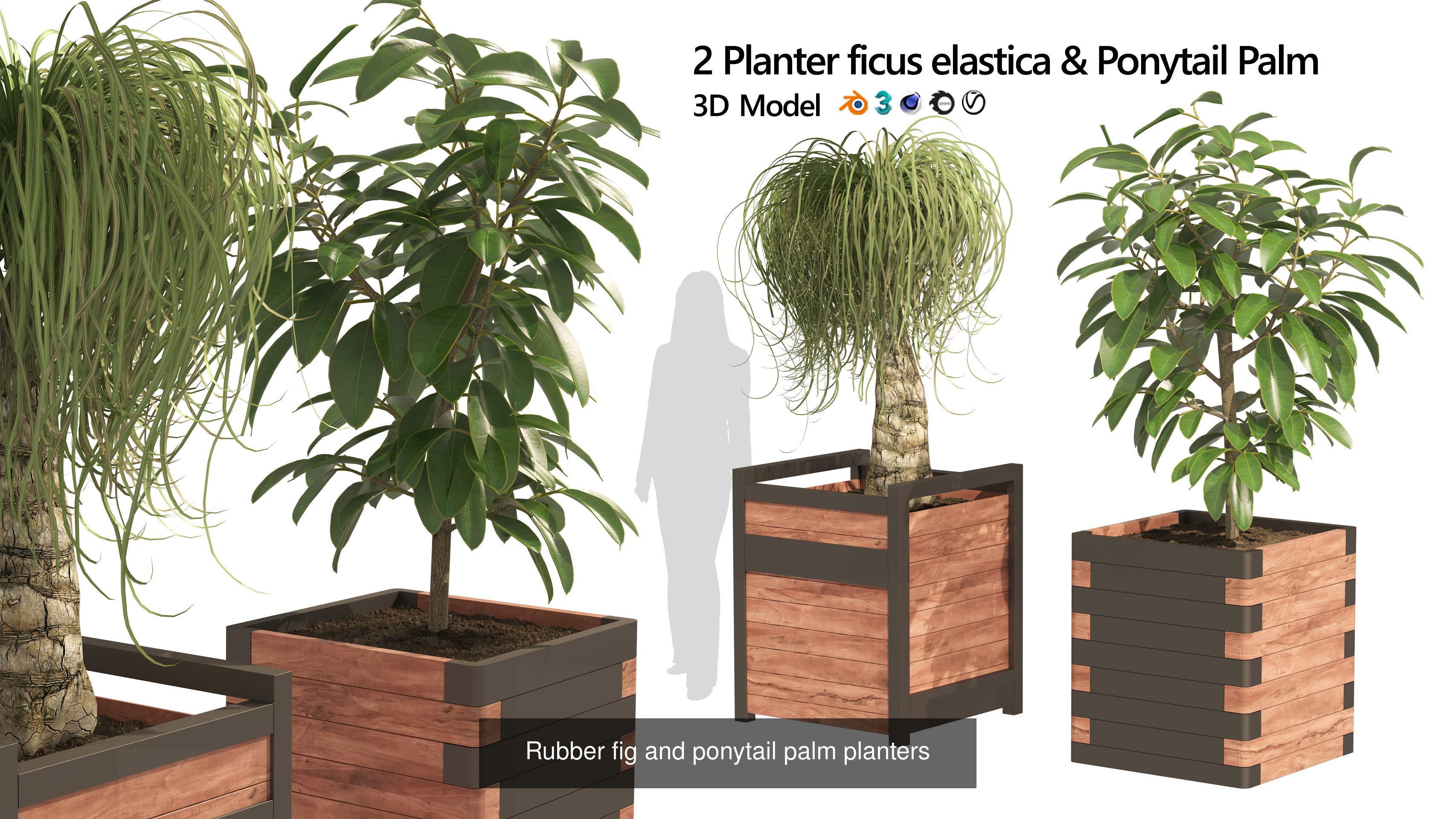 Contemporary Park and Plaza Furnishings 3D Model Collection_31