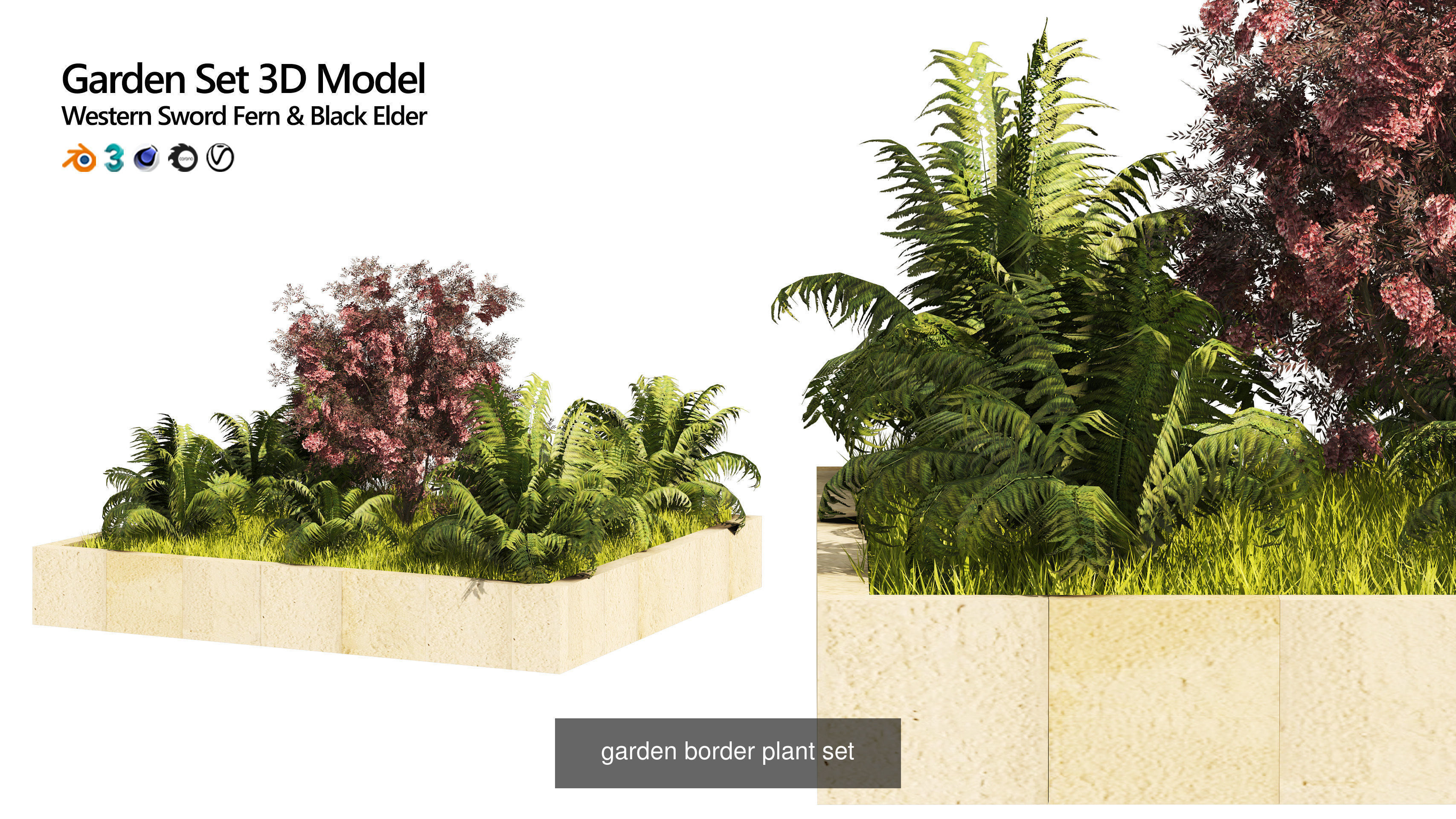 Contemporary Park and Plaza Furnishings 3D Model Collection_5