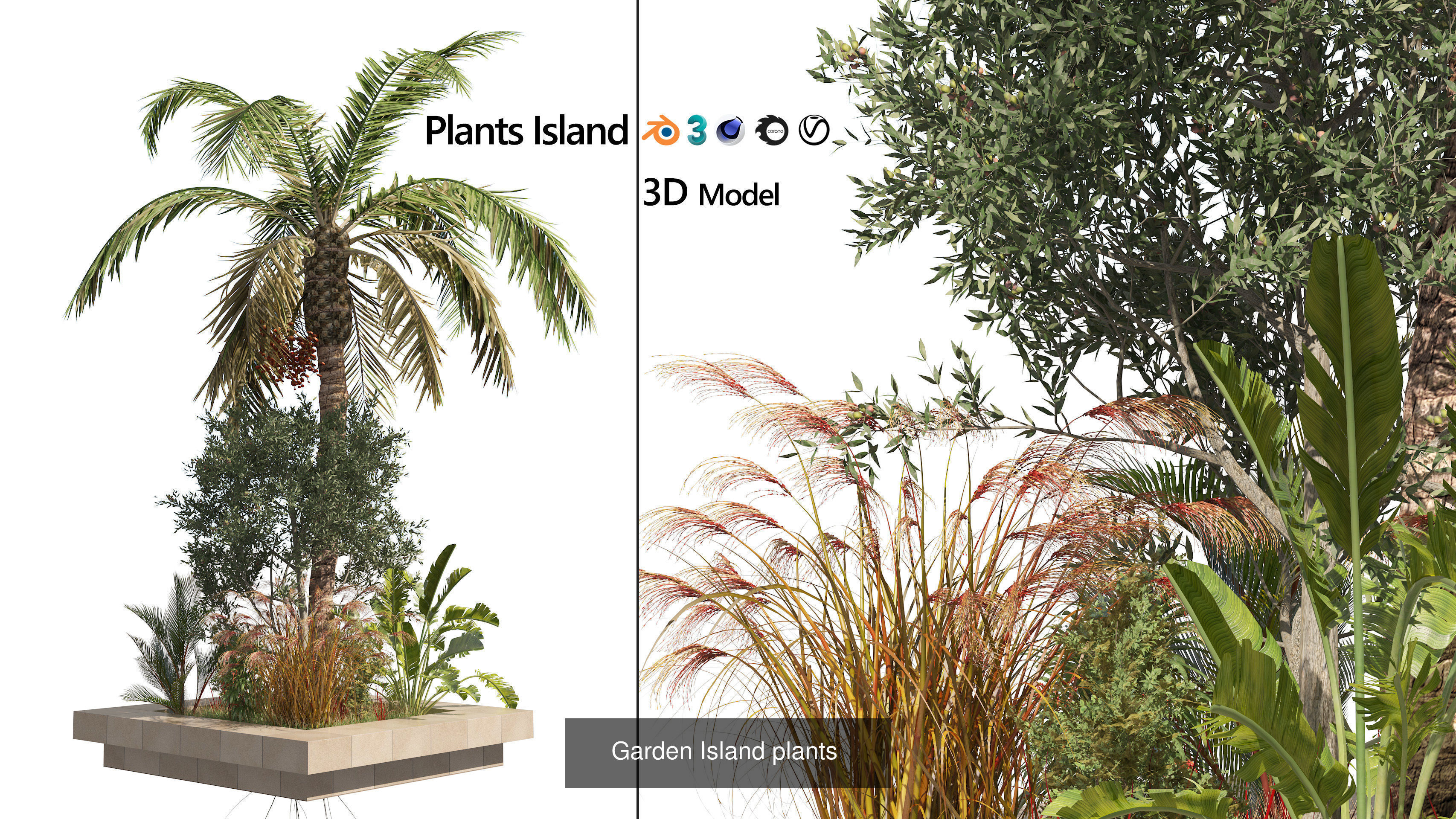 Contemporary Park and Plaza Furnishings 3D Model Collection_37