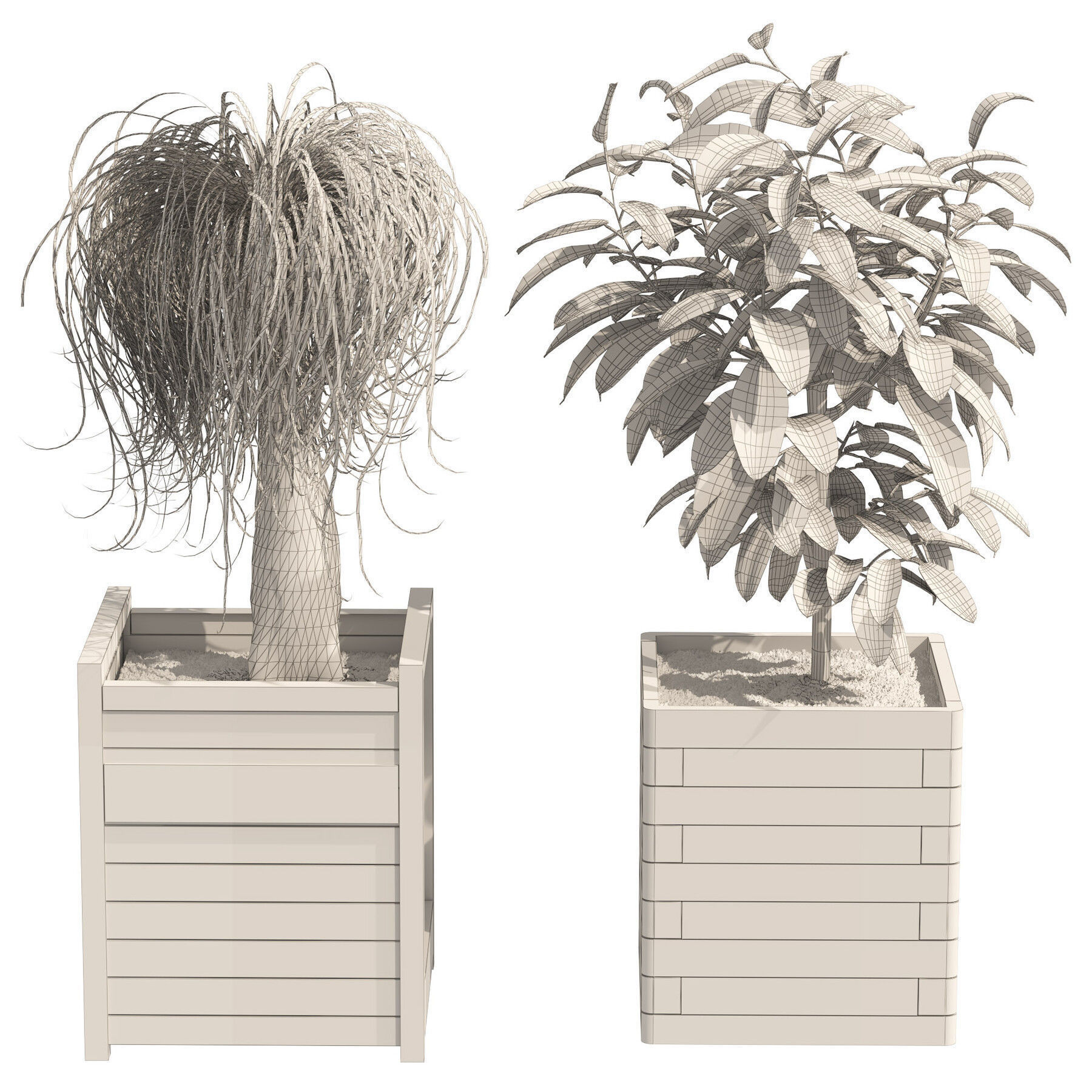 Contemporary Park and Plaza Furnishings 3D Model Collection_45