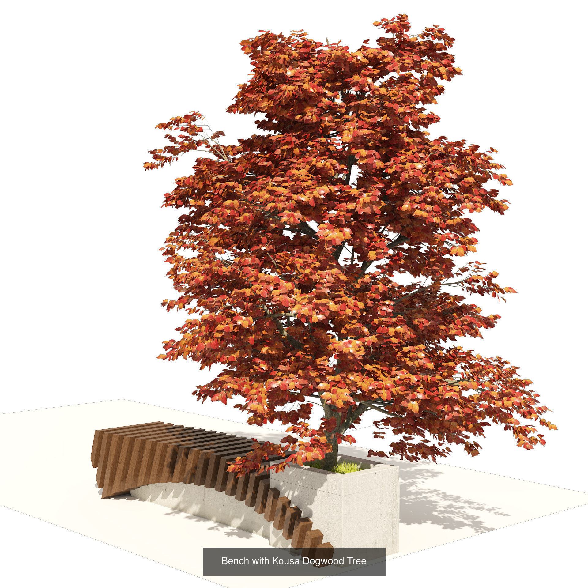 Contemporary Park and Plaza Furnishings 3D Model Collection_9