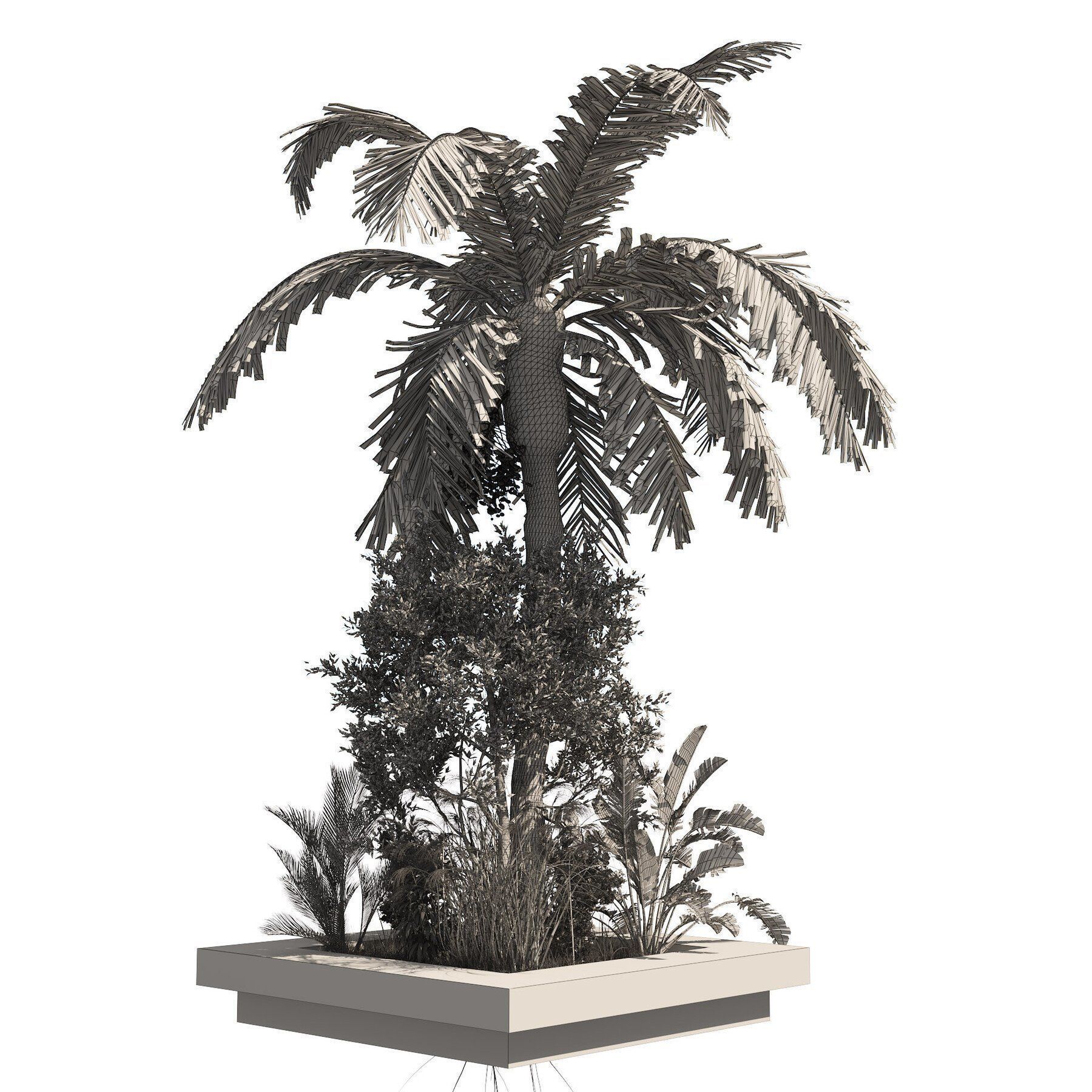 Contemporary Park and Plaza Furnishings 3D Model Collection_22