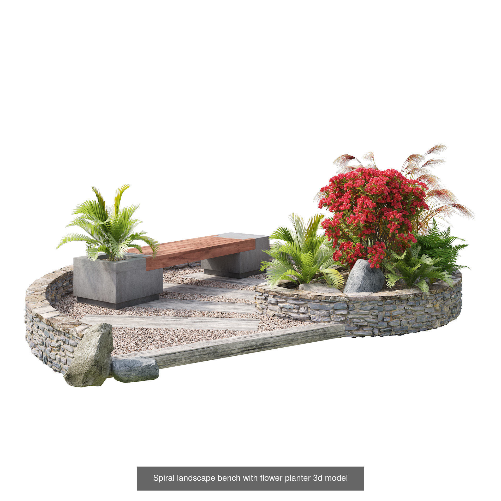 Contemporary Park and Plaza Furnishings 3D Model Collection_39
