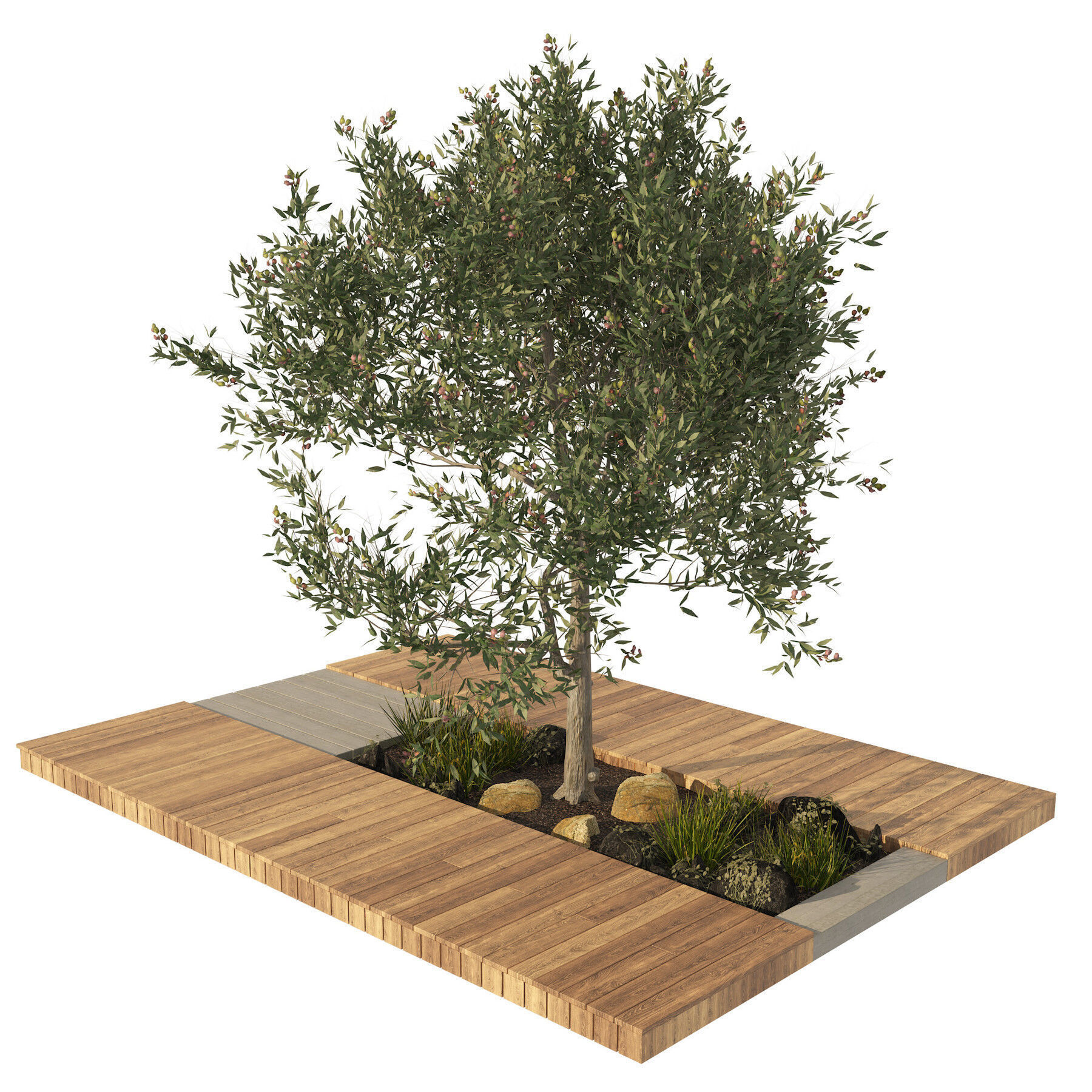 Contemporary Park and Plaza Furnishings 3D Model Collection_47