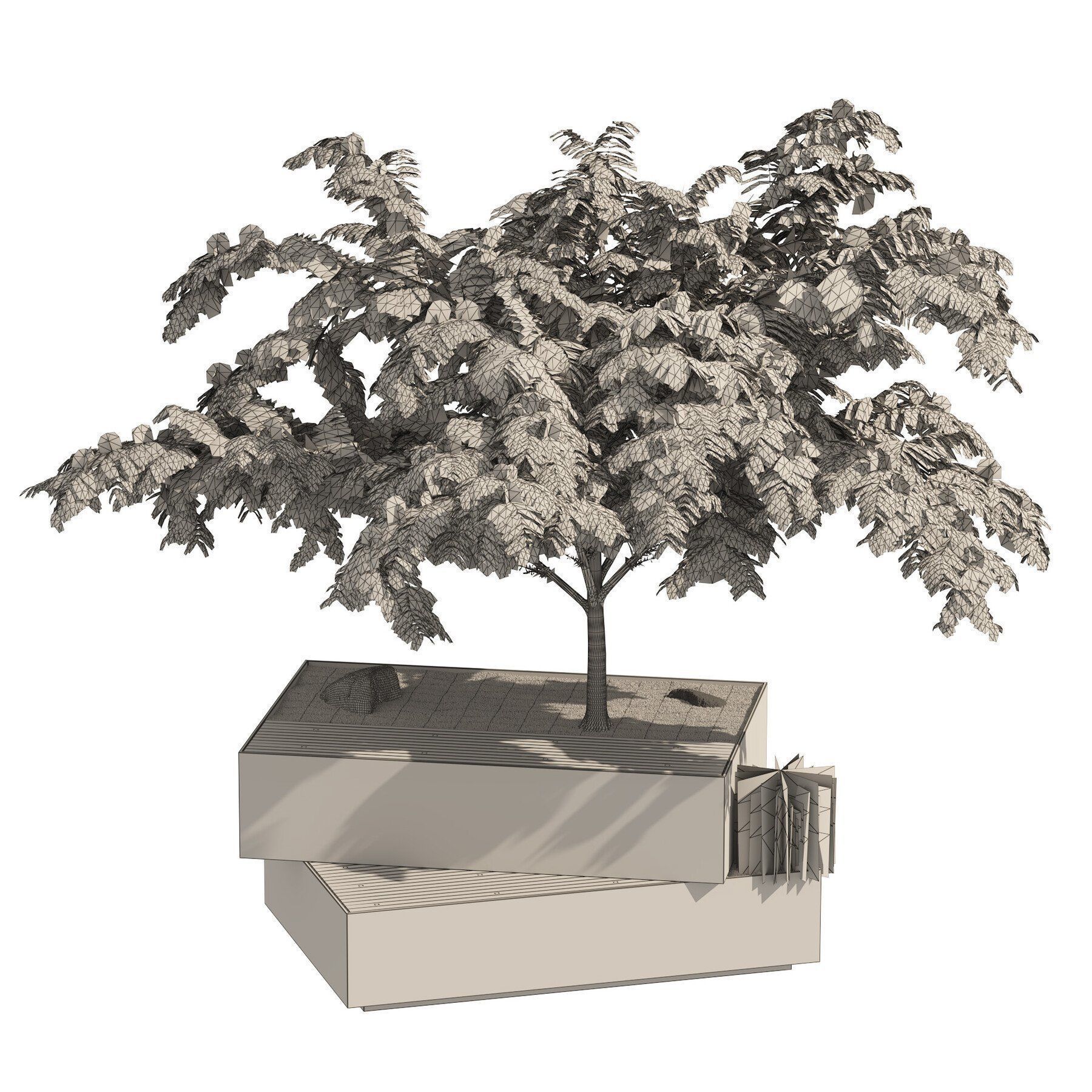 Contemporary Park and Plaza Furnishings 3D Model Collection_34