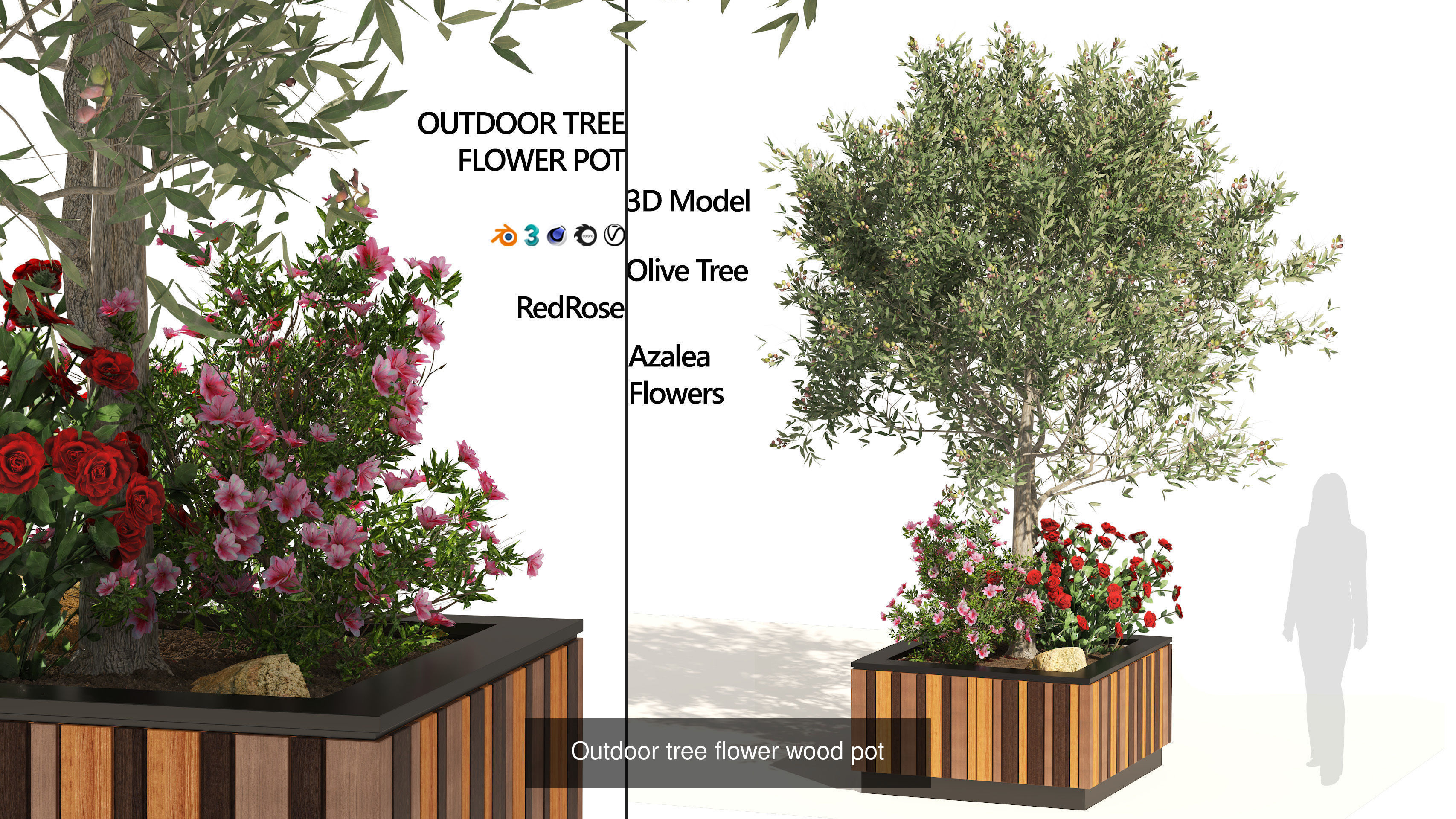 Contemporary Park and Plaza Furnishings 3D Model Collection_13