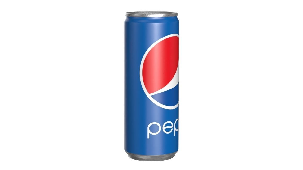 Pepsi Drink Can Slim 250ml 02 Low-poly 3D model_1