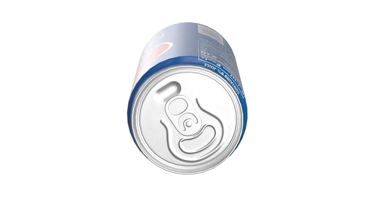 Pepsi Drink Can Sleek 250ml 04 Low-poly 3D model_14