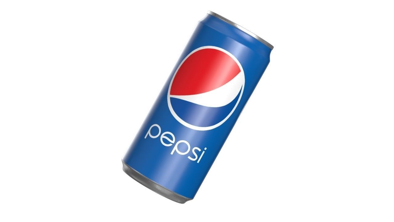 Pepsi Drink Can Sleek 250ml 04 Low-poly 3D model_9