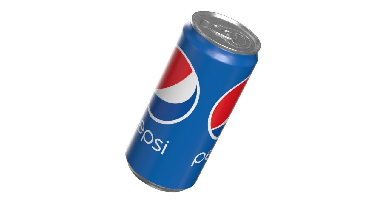 Pepsi Drink Can Sleek 250ml 04 Low-poly 3D model_8