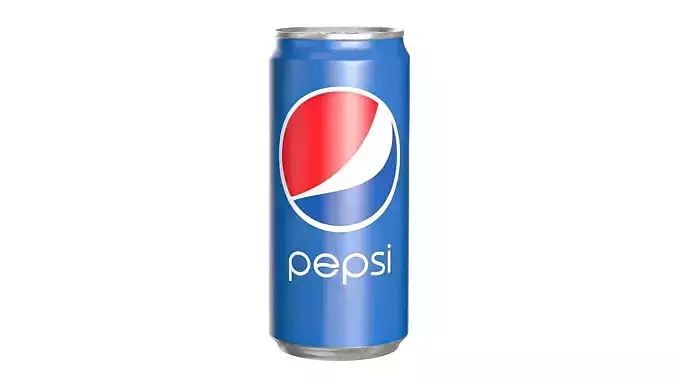 Pepsi Drink Can Sleek 270ml 05 Low-poly 3D model