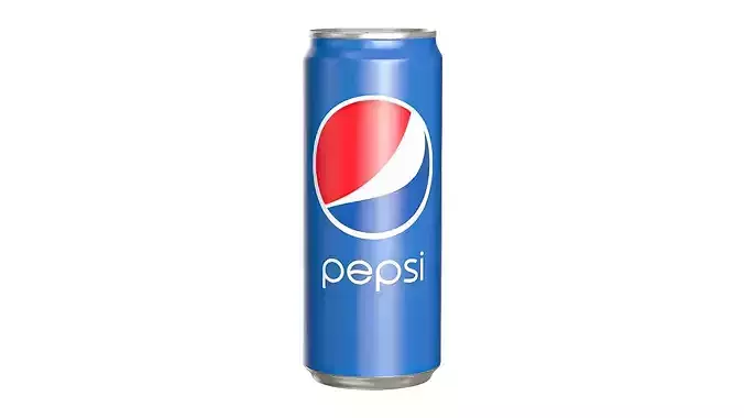 Pepsi Drink Can Sleek 310ml 06 Low-poly 3D model