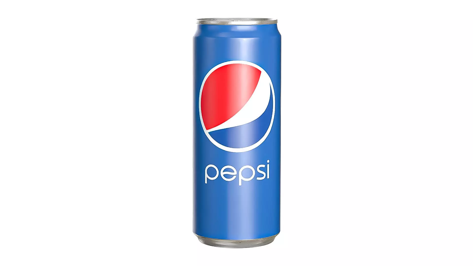 Pepsi Drink Can Sleek 310ml 06 Low-poly 3D model_0