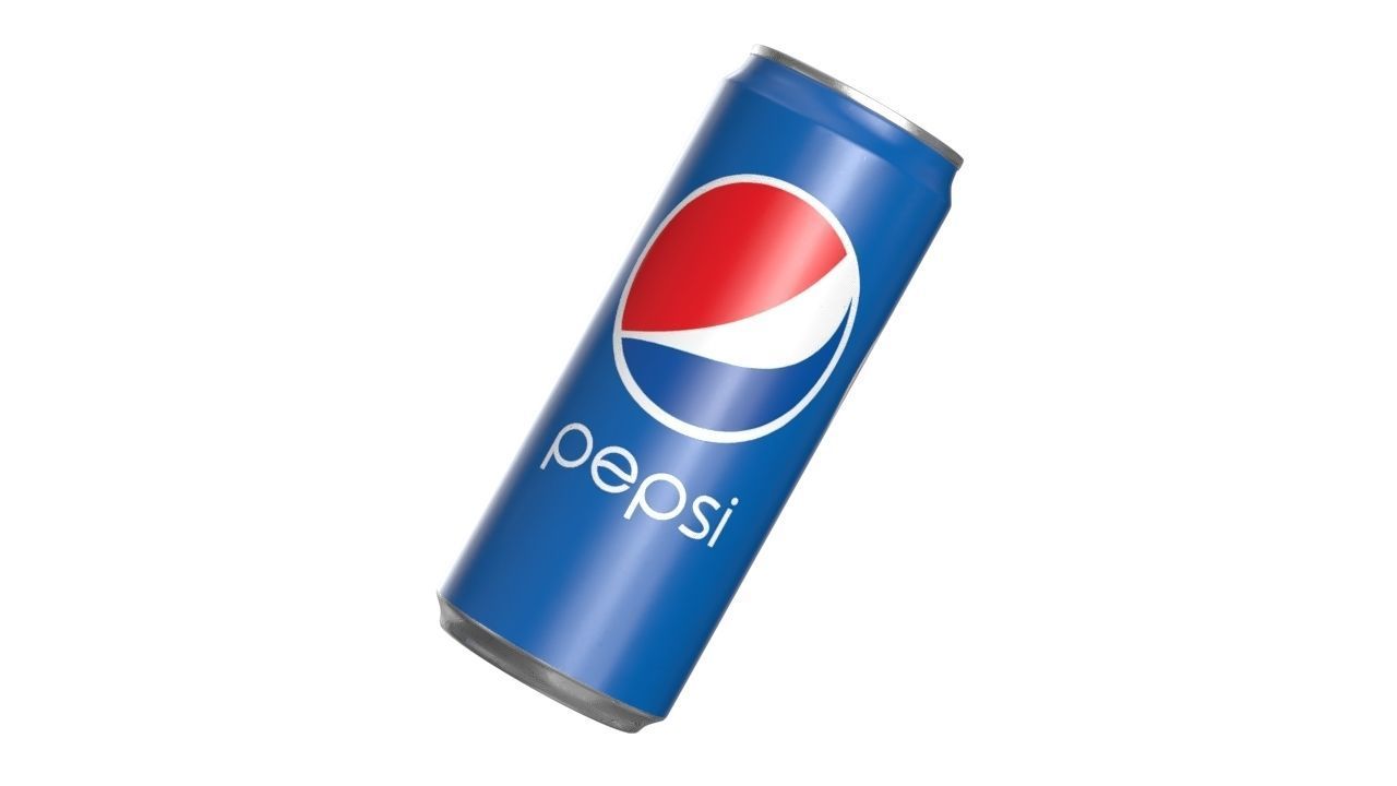 Pepsi Drink Can Sleek 310ml 06 Low-poly 3D model_10