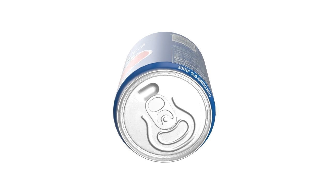 Pepsi Drink Can Sleek 310ml 06 Low-poly 3D model_15