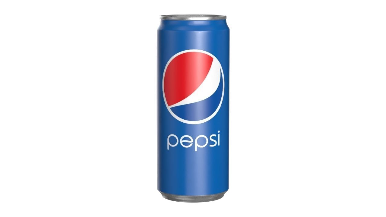Pepsi Drink Can Sleek 310ml 06 Low-poly 3D model_9