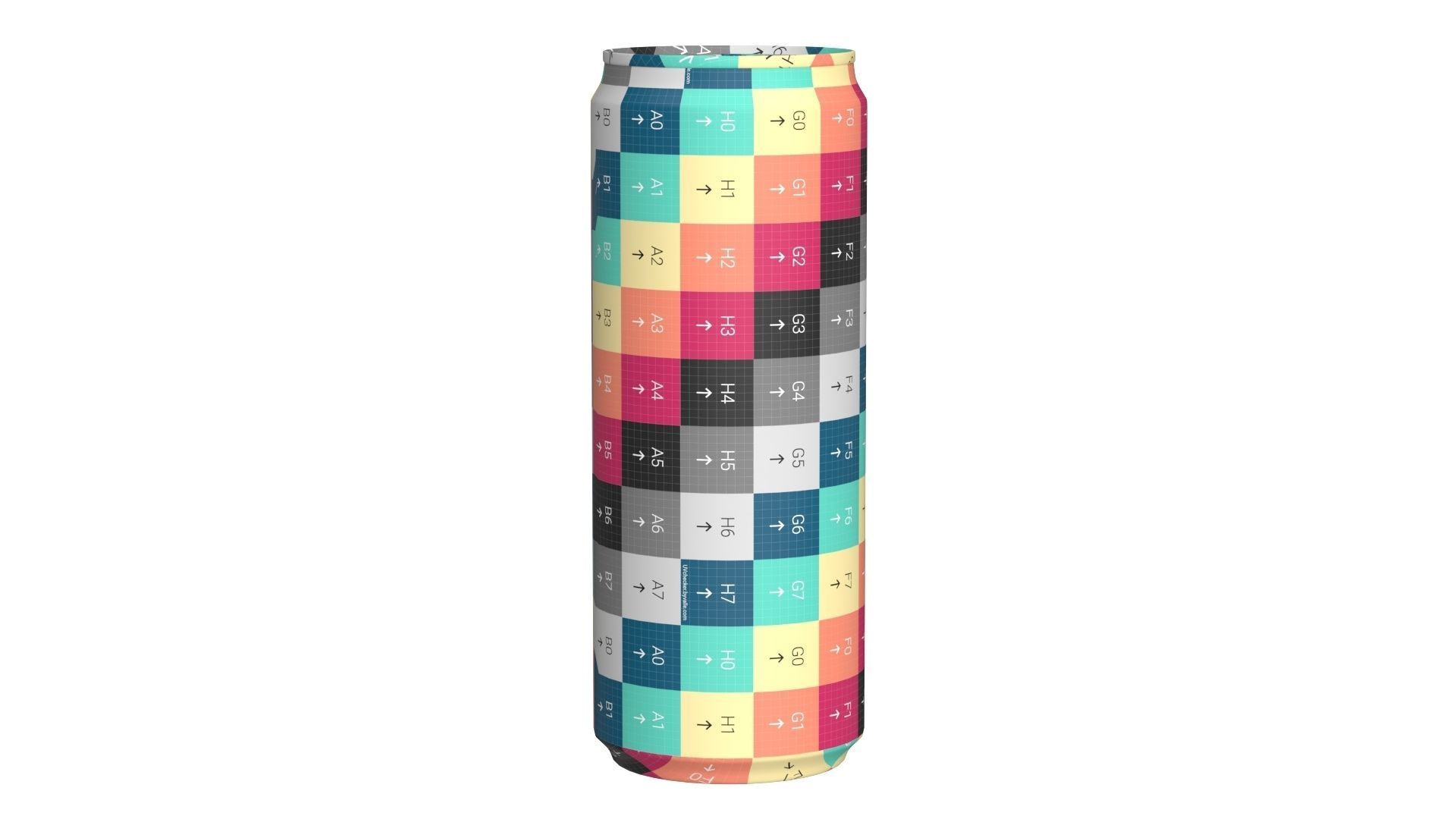 Pepsi Drink Can Sleek 330ml 07 Low-poly 3D model_16