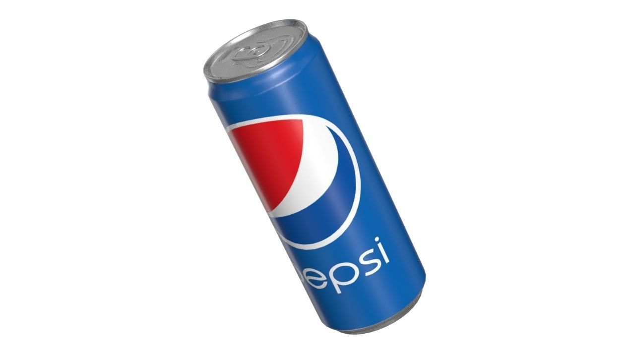 Pepsi Drink Can Sleek 330ml 07 Low-poly 3D model_13