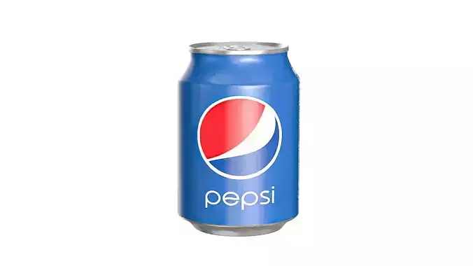 Pepsi Drink Can 250ml 09 Low-poly 3D model