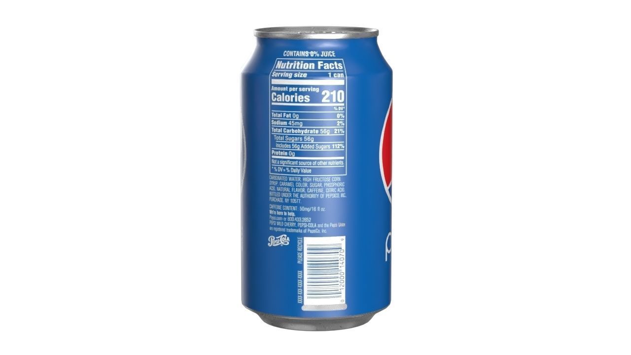 Pepsi Drink Can 355ml 11 Low-poly 3D model_2