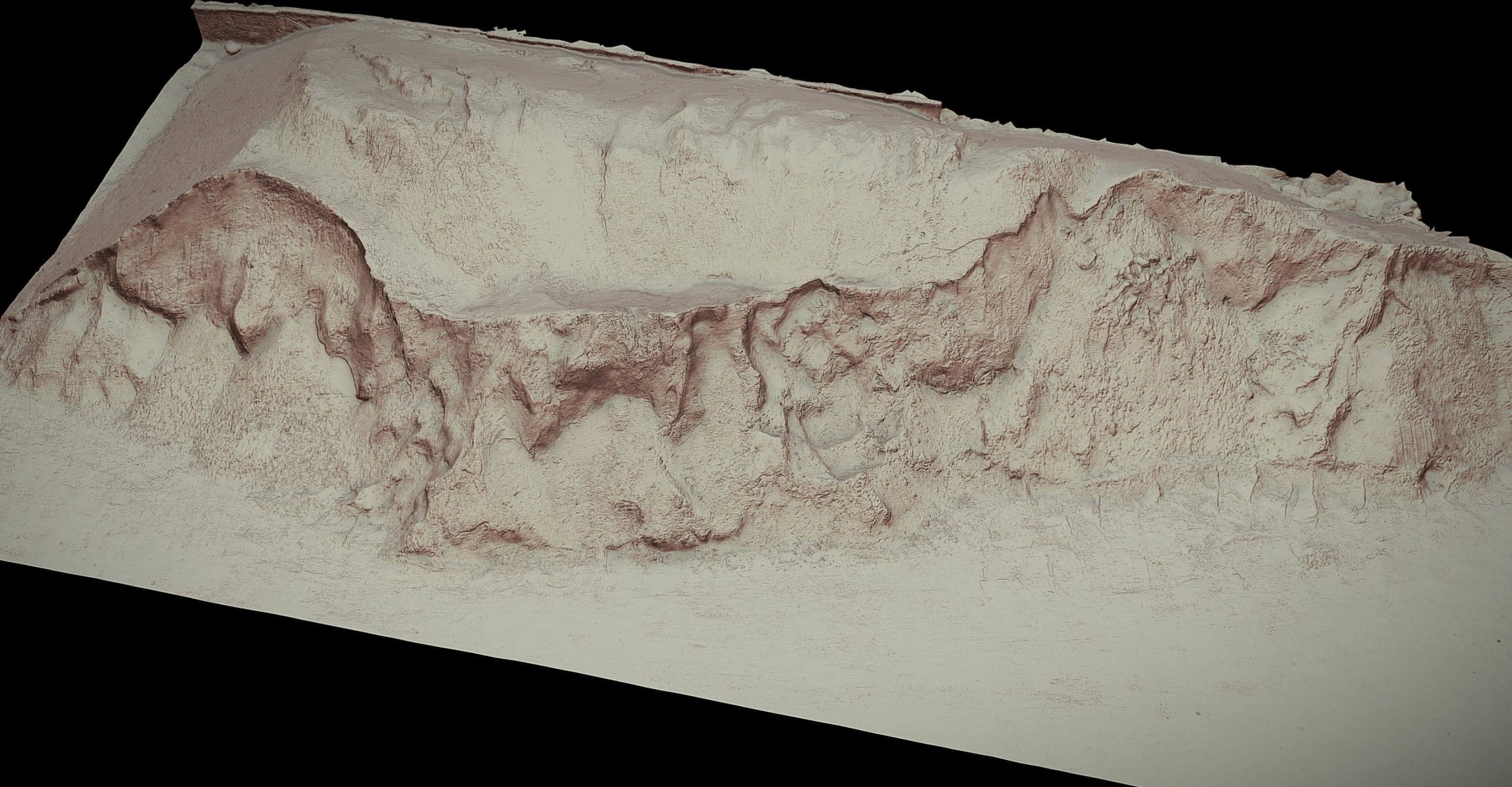 construction-site sand piles ground photogrammetry Low-poly 3D model_4