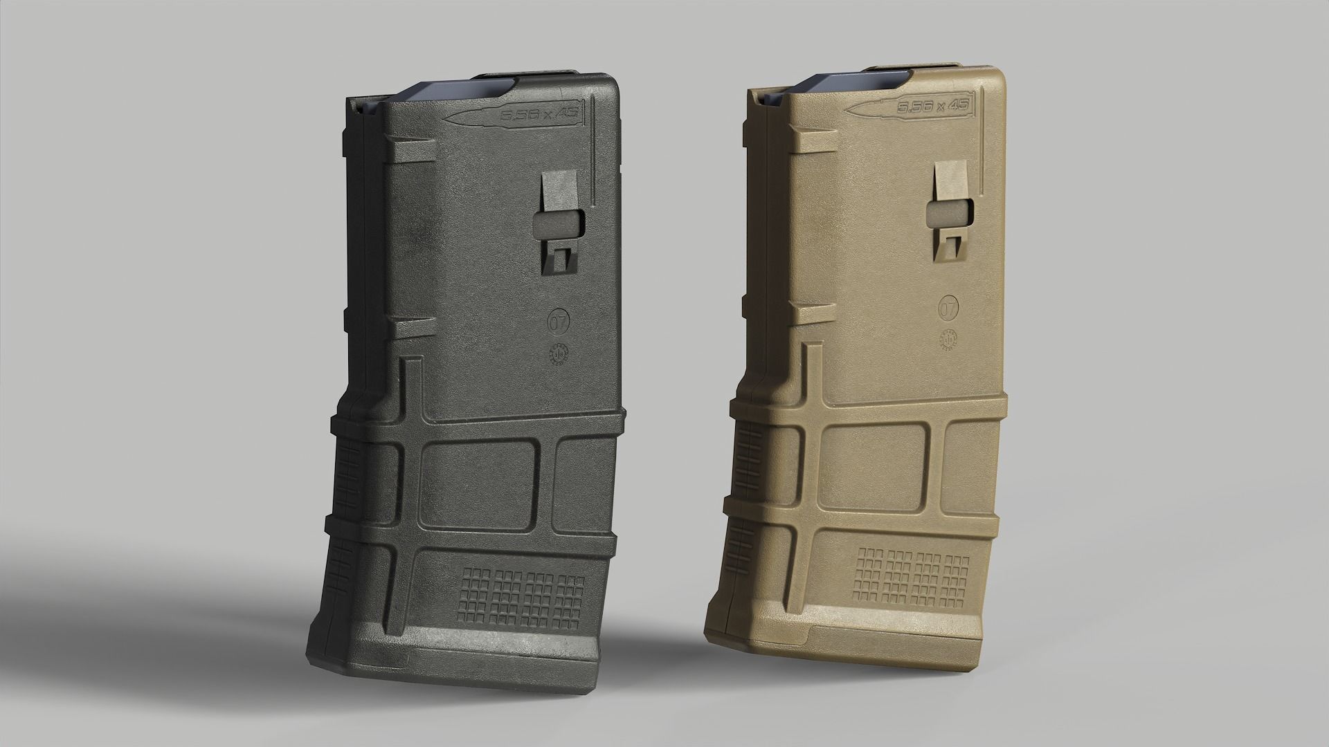 Magpul PMag20 Gen3 Magazine Low-poly 3D model_1