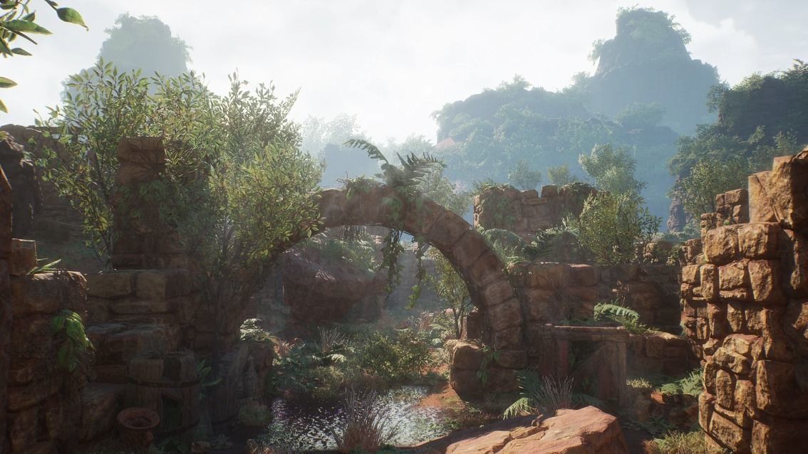 Modular Lost Ruins Kit Low-poly 3D model_3