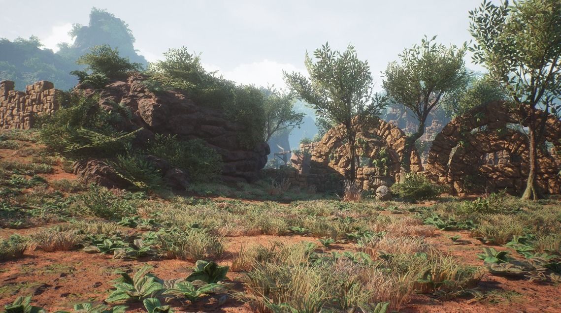 Modular Lost Ruins Kit Low-poly 3D model_4