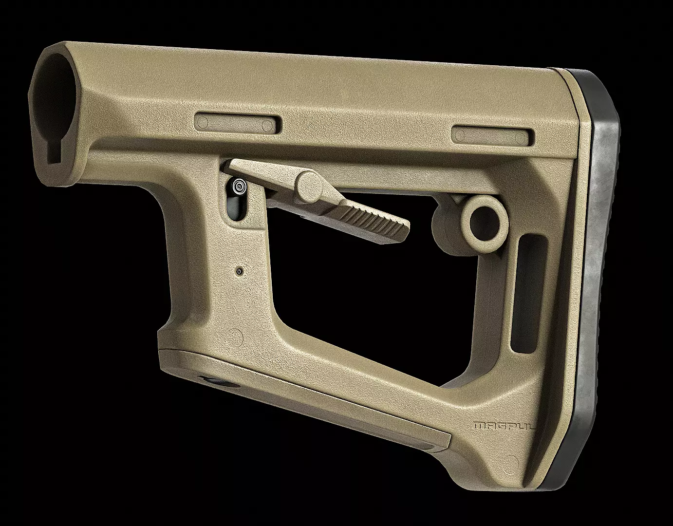 Magpul DT-PR Carbine Stock Low-poly 3D model_0