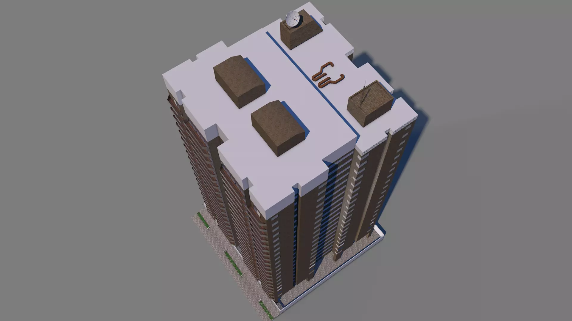 Residential Building dalle 025 3D model