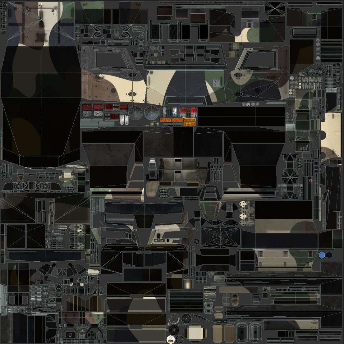 Mowag Durro III  Camouflage Low-poly 3D model_10