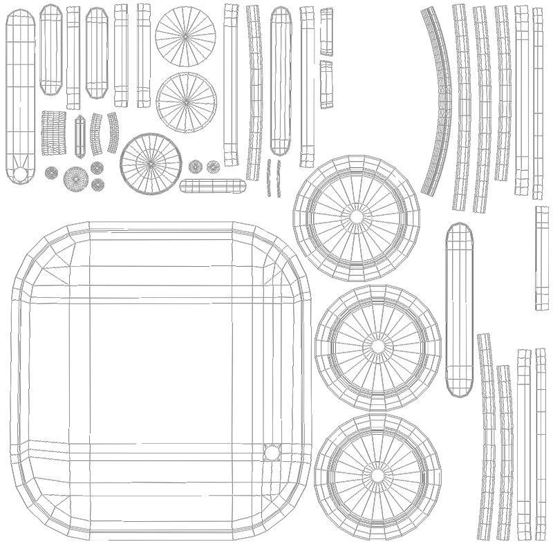 iPhone 12 pro Low-poly 3D model_37