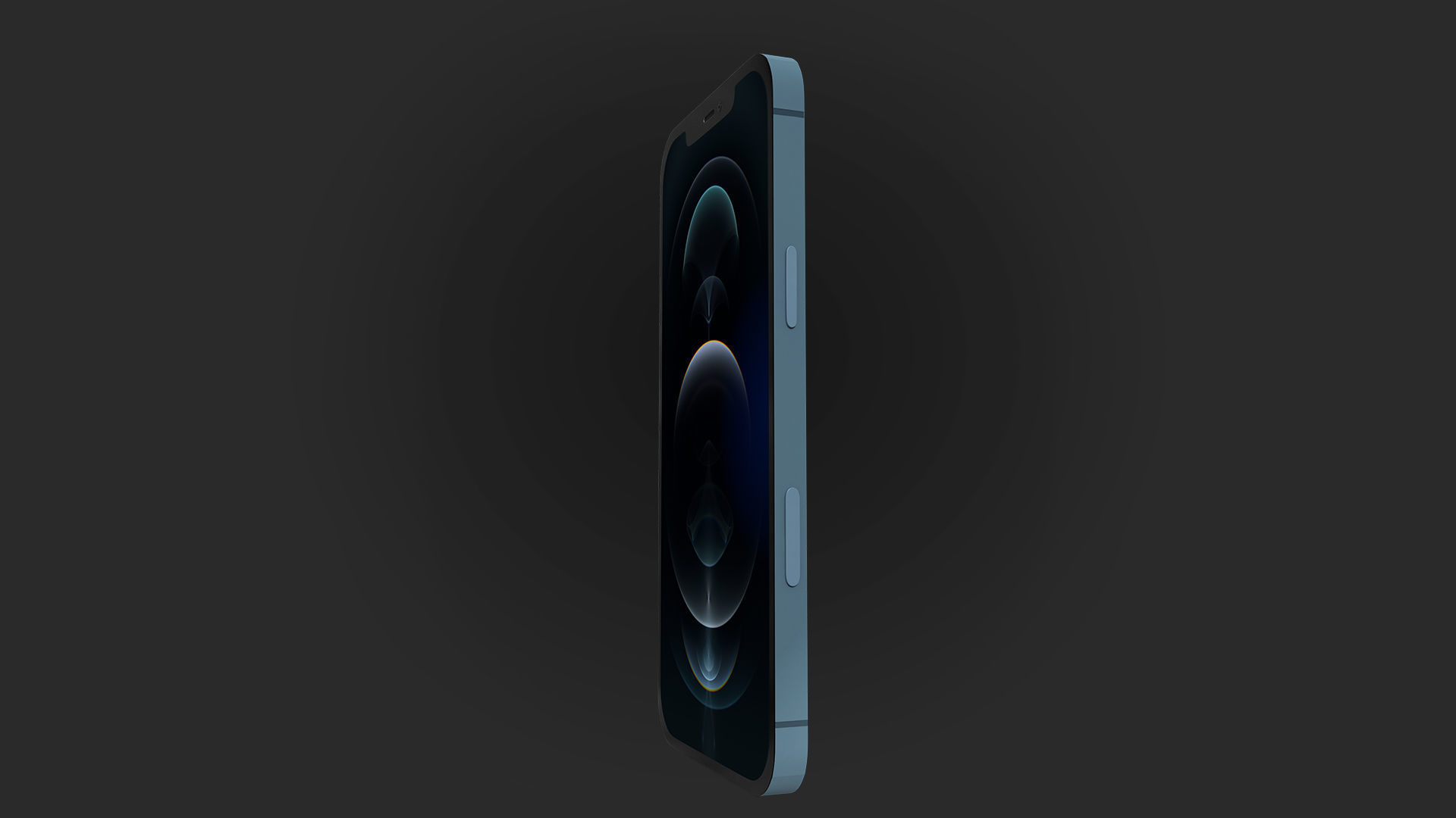 iPhone 12 pro Low-poly 3D model_8