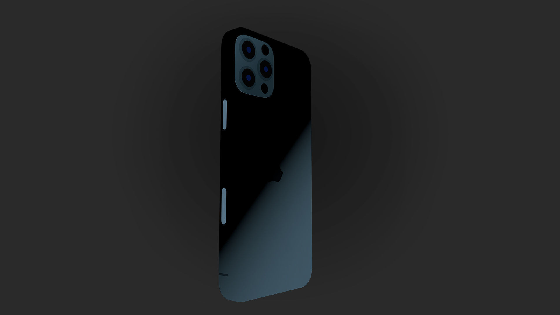 iPhone 12 pro Low-poly 3D model_23
