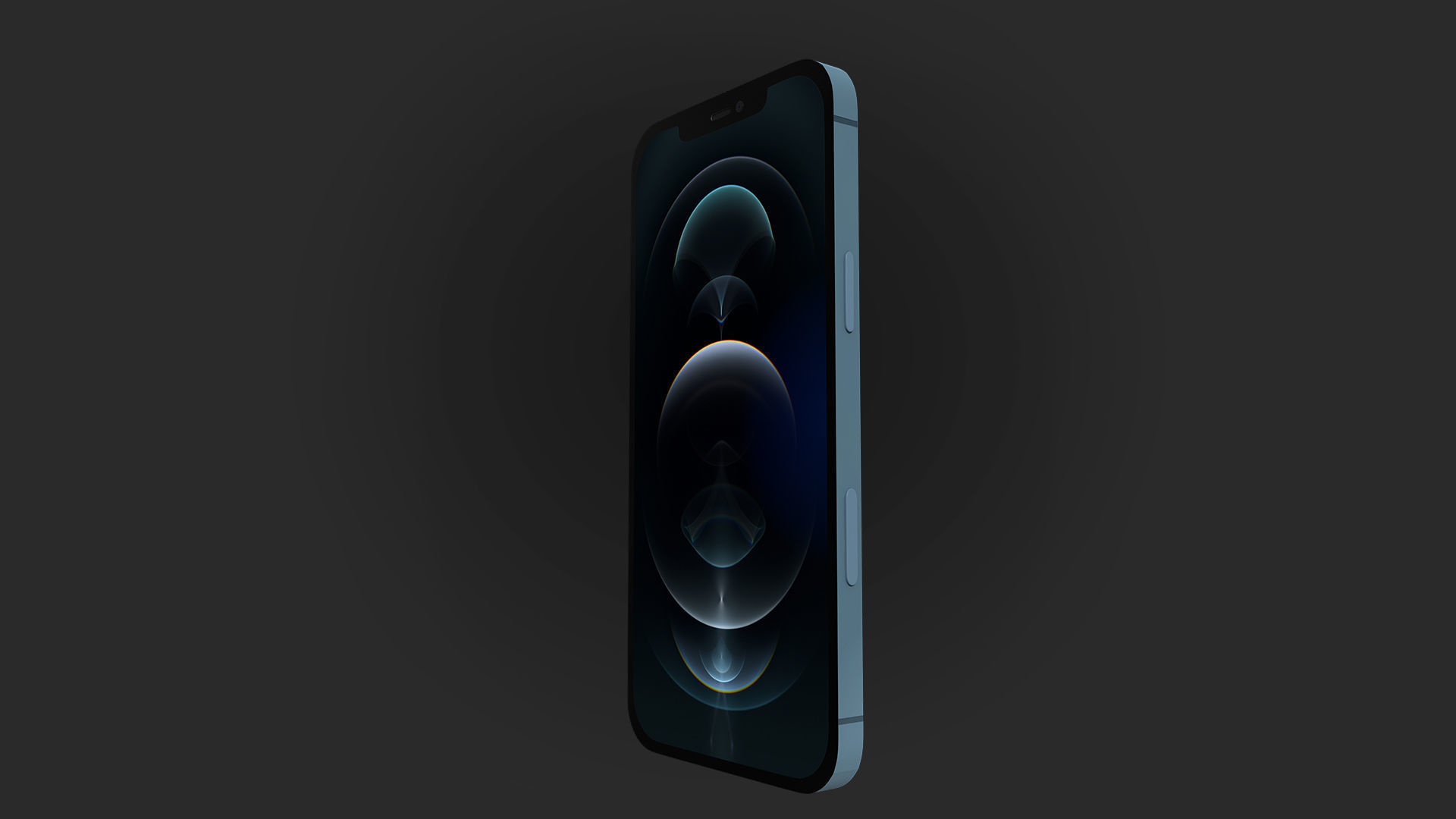 iPhone 12 pro Low-poly 3D model_7