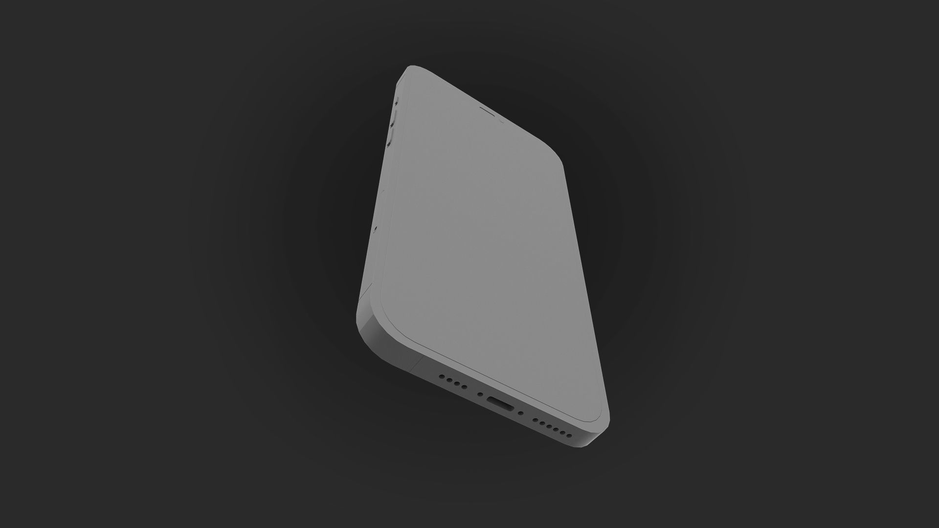 iPhone 12 pro Low-poly 3D model_31