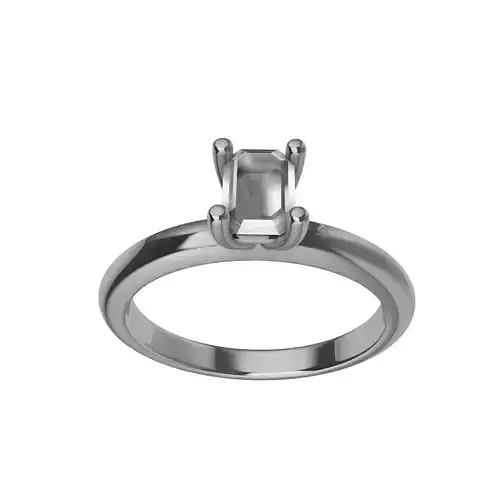 Emerald Cut Engagement Ring