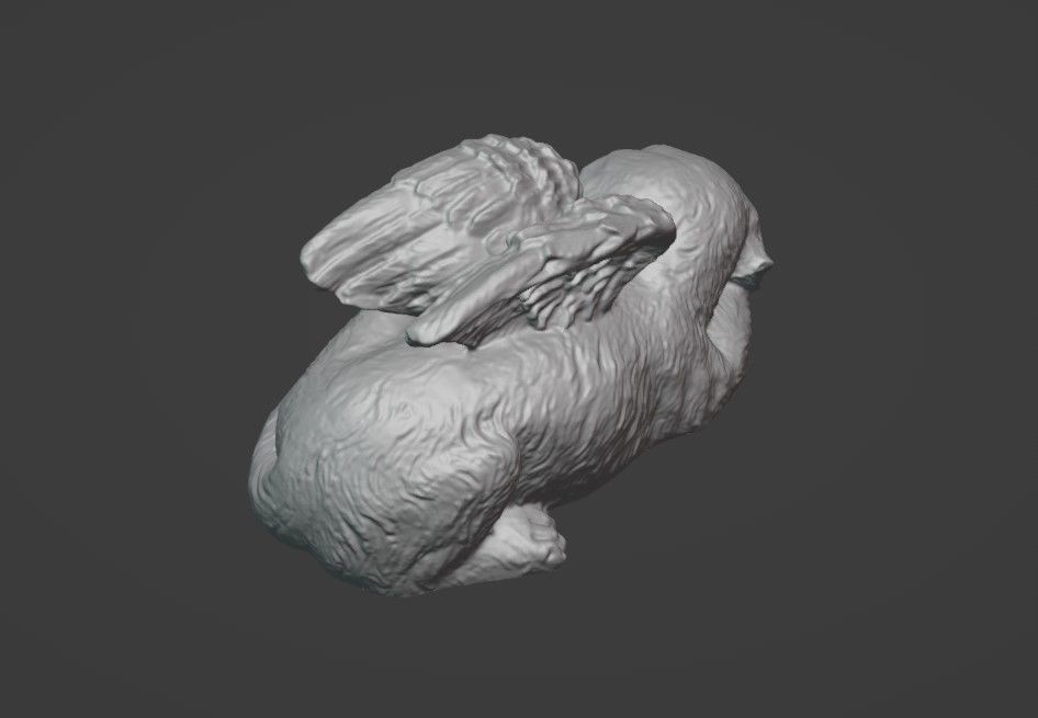 Angel Dog Ornament - Garden and Home Decor 3D print model_2