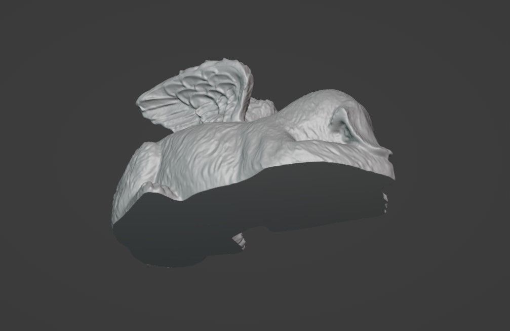 Angel Dog Ornament - Garden and Home Decor 3D print model_3