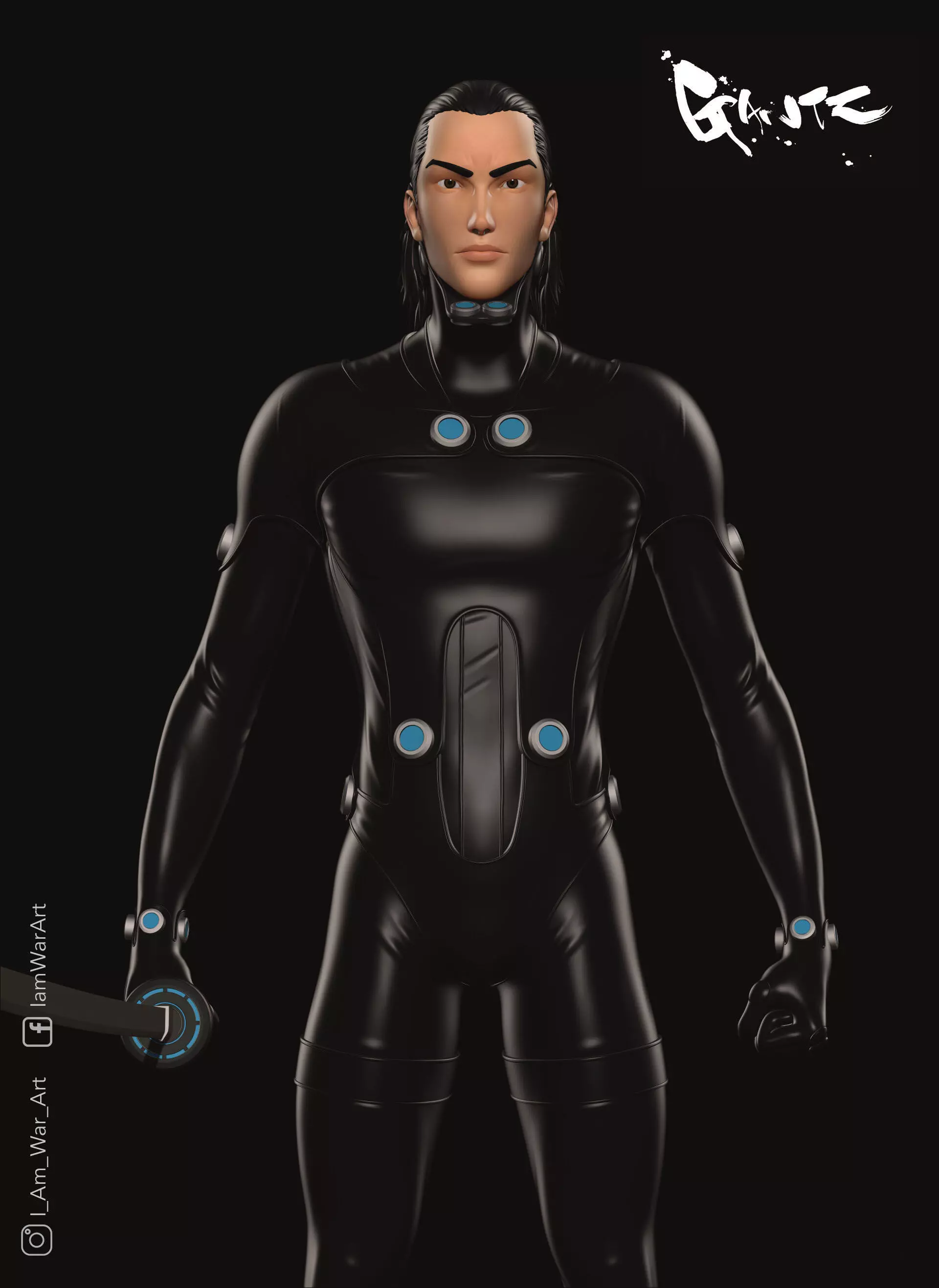 Kato from Gantz - Custom model 3D print model_0