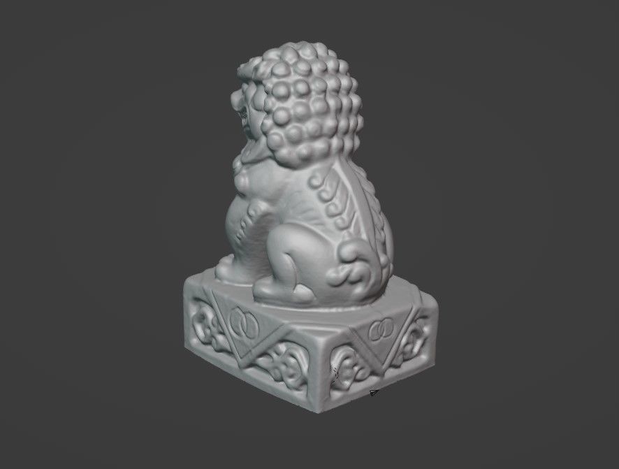 Foo Dog Ornament - Garden and Home Decor 3D print model_3