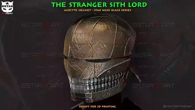The Stranger Sith Lord Helmet - The Acolyte Helmet - Star wars