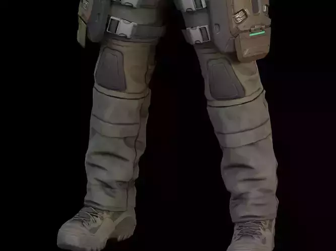 Marine Light knee pad 3d print file