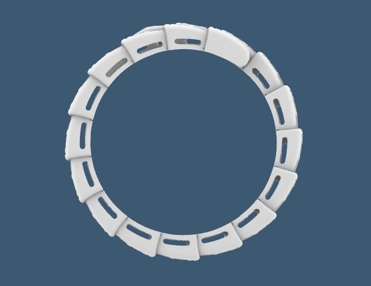 Ring snake 3D print model_3