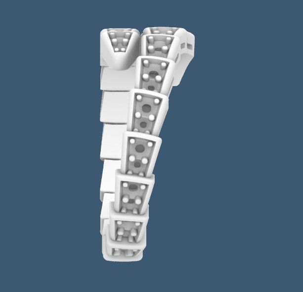 Ring snake 3D print model_2