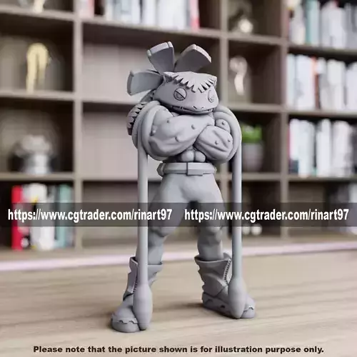 Muscular Venusaur from Pokemon 3D print model