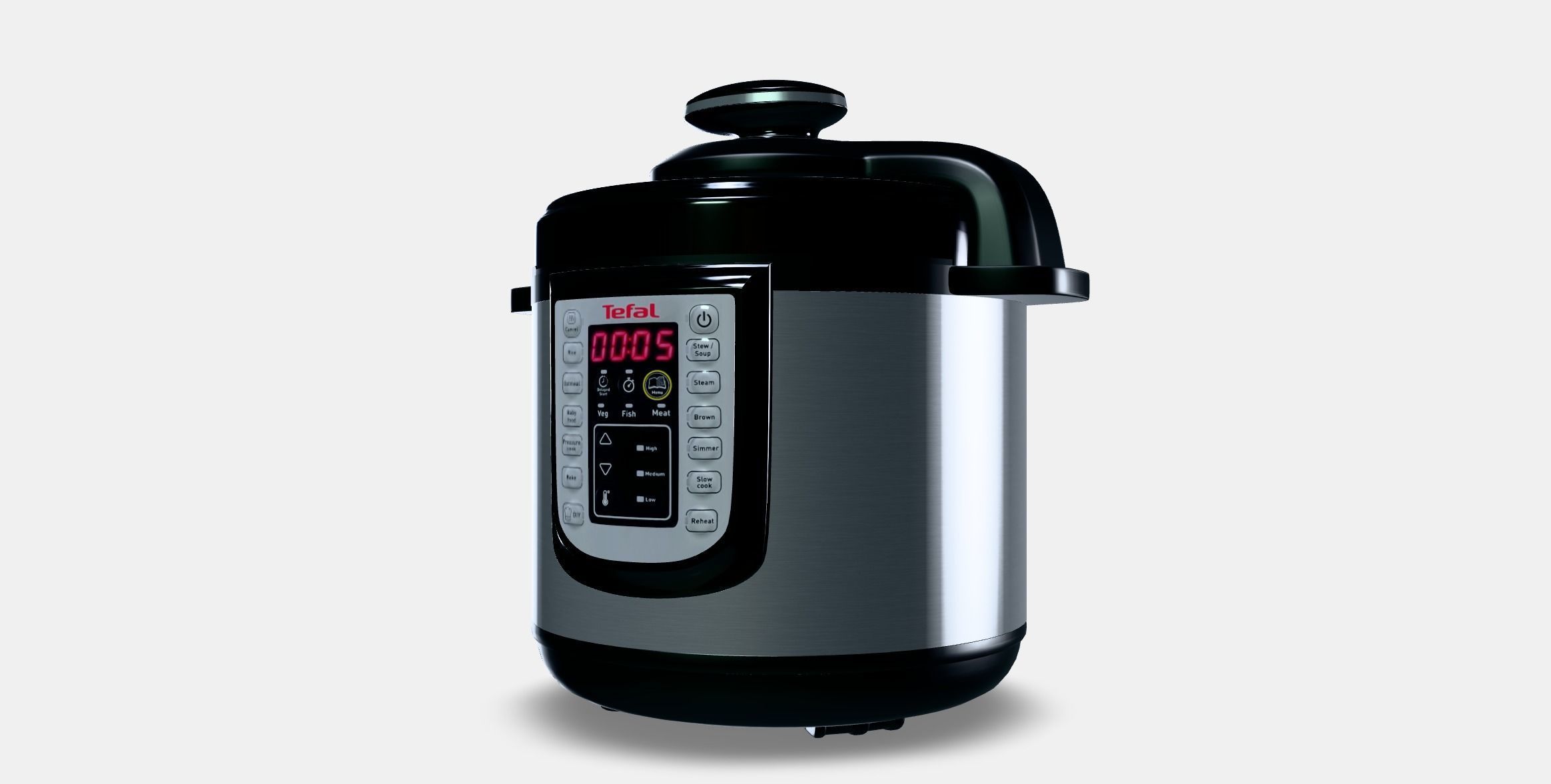 Tefal CY505E30 All In One Pot Low-poly 3D model_11